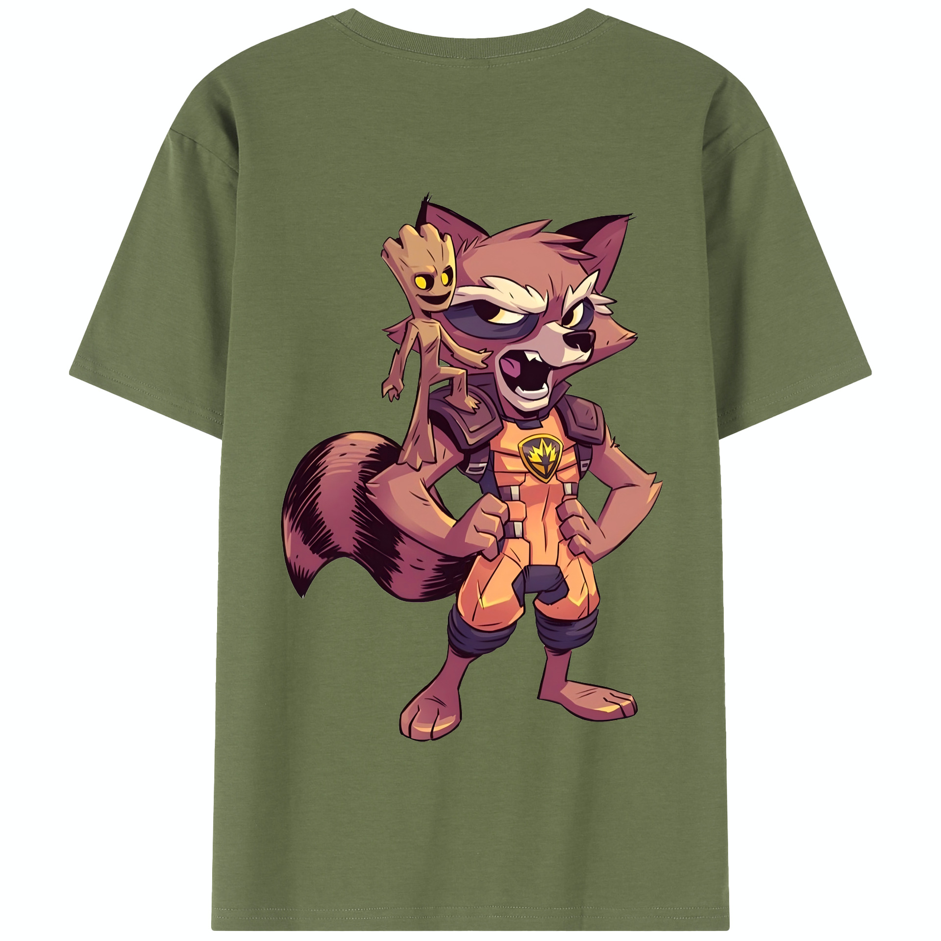 （画像用） アベンジャーズ The Avengers 綿100％半袖Tシャツ（背面プリント）